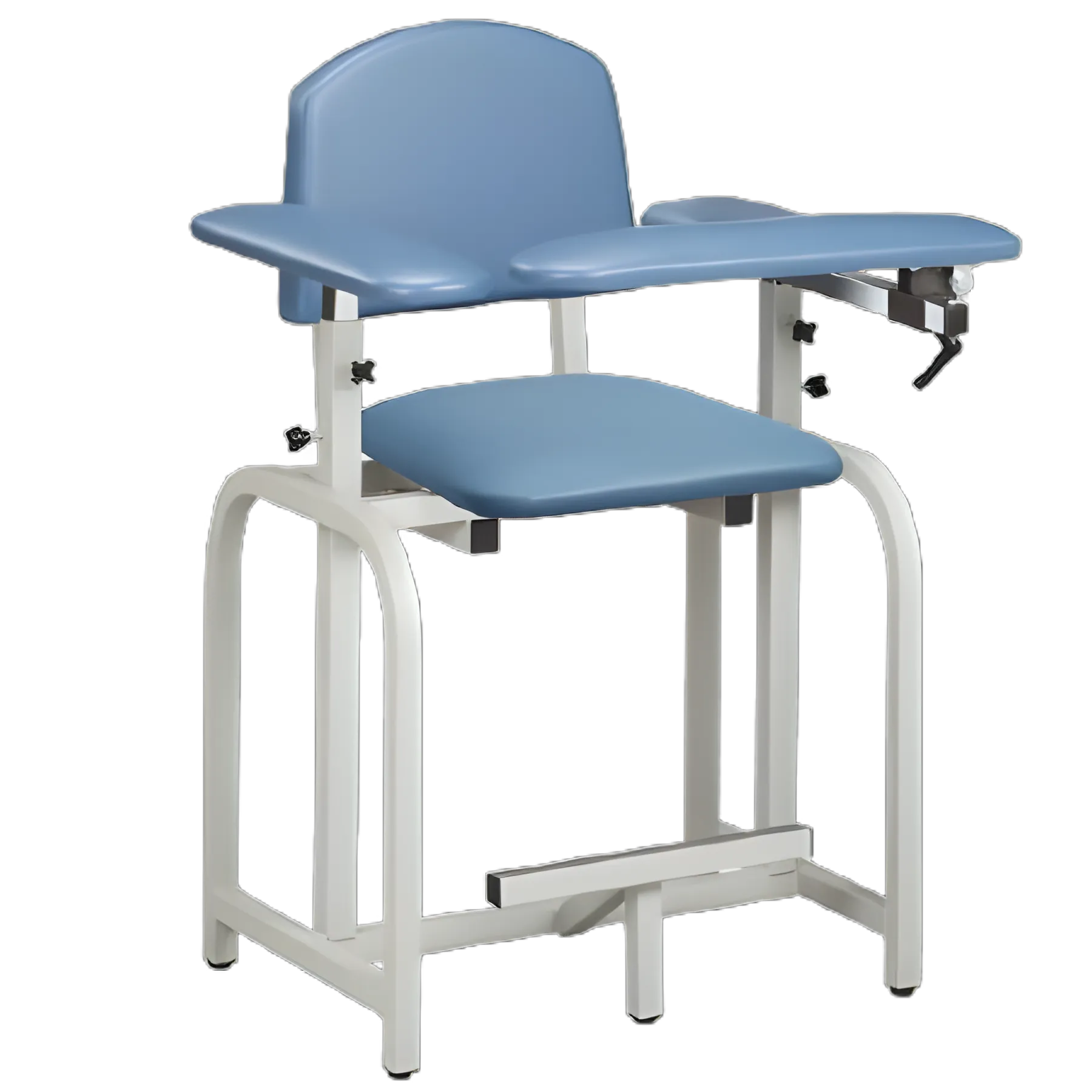 Lab X Series Padded Blood Drawing Chair with Flip-Up Armrest - Canyon