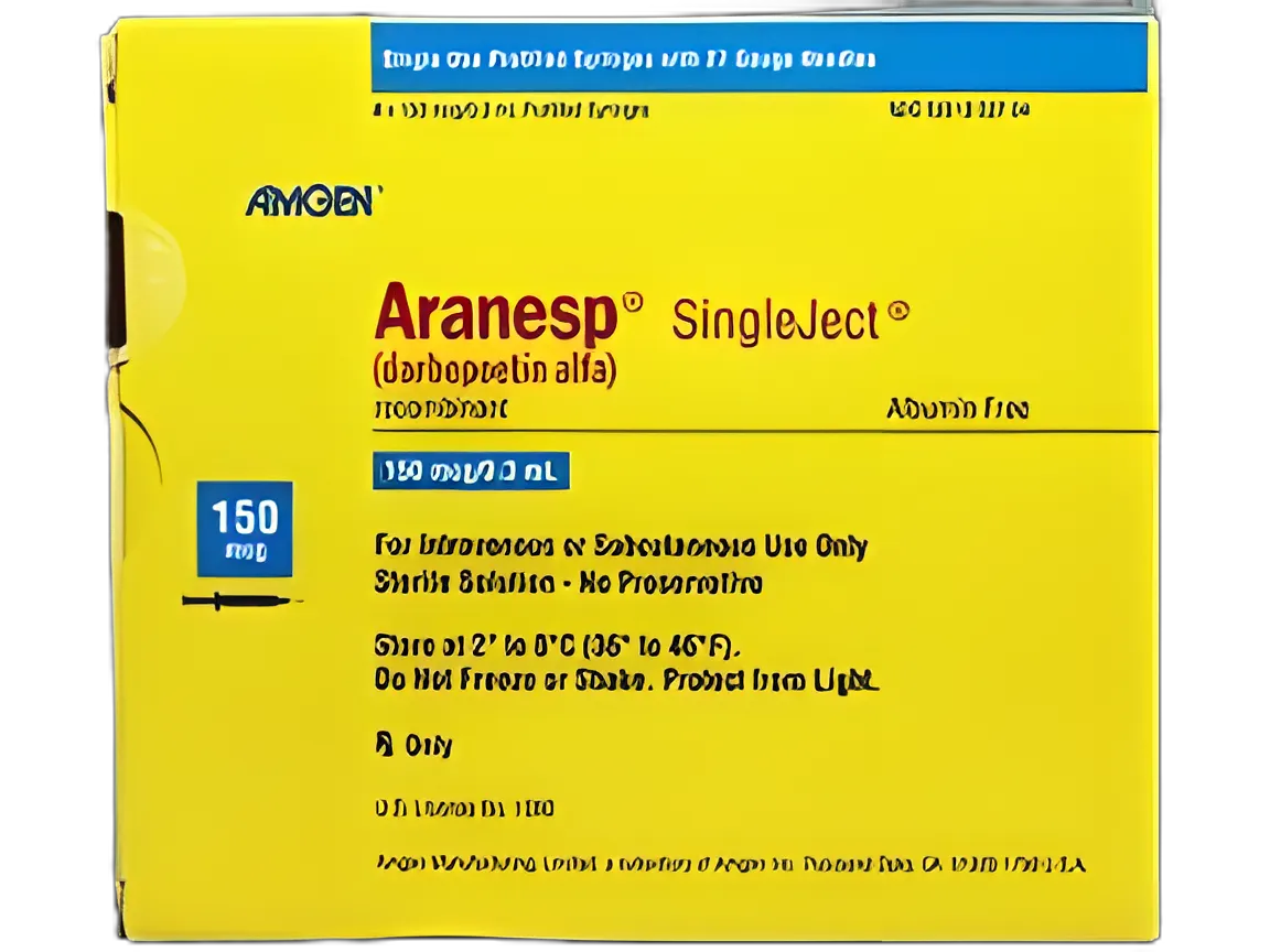 Aranesp® Darbepoetin Alfa in Polysorbate Solution 150 mcg / 0.3 mL Injection Prefilled Syringe 0.3 mL