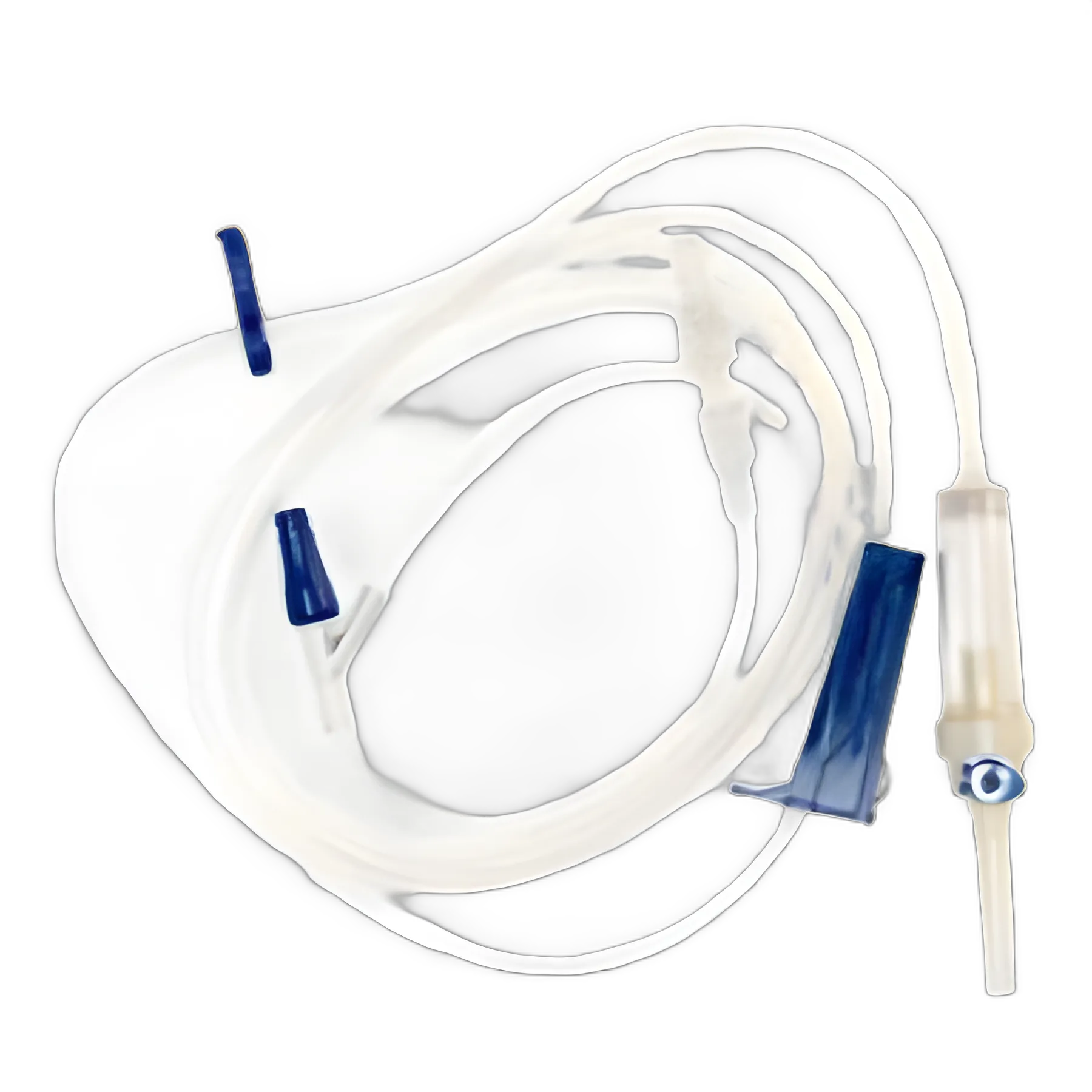 TrueCare Biomedix IV Pump Set with 1 Port, 10 Drops/mL Drip Rate - 102 Inch Tubing
