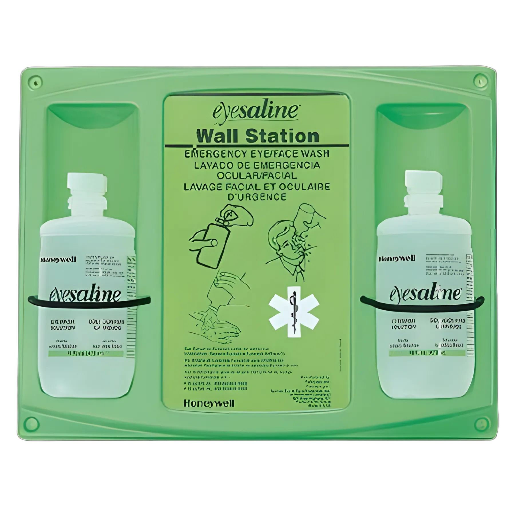 Eyesaline® Double Wall Mount 16 oz. Eyewash Station by Honeywell Safety Products