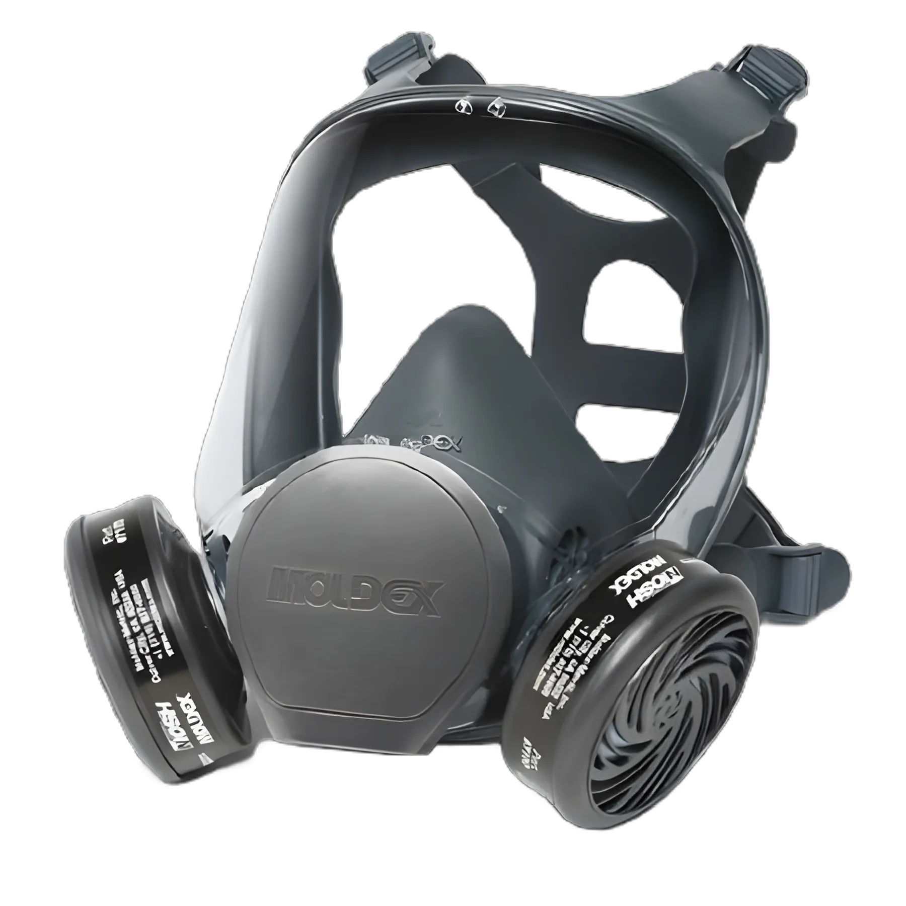 9000 Series Reusable Respirator Industrial Full Face Elastic Strap Medium Gray