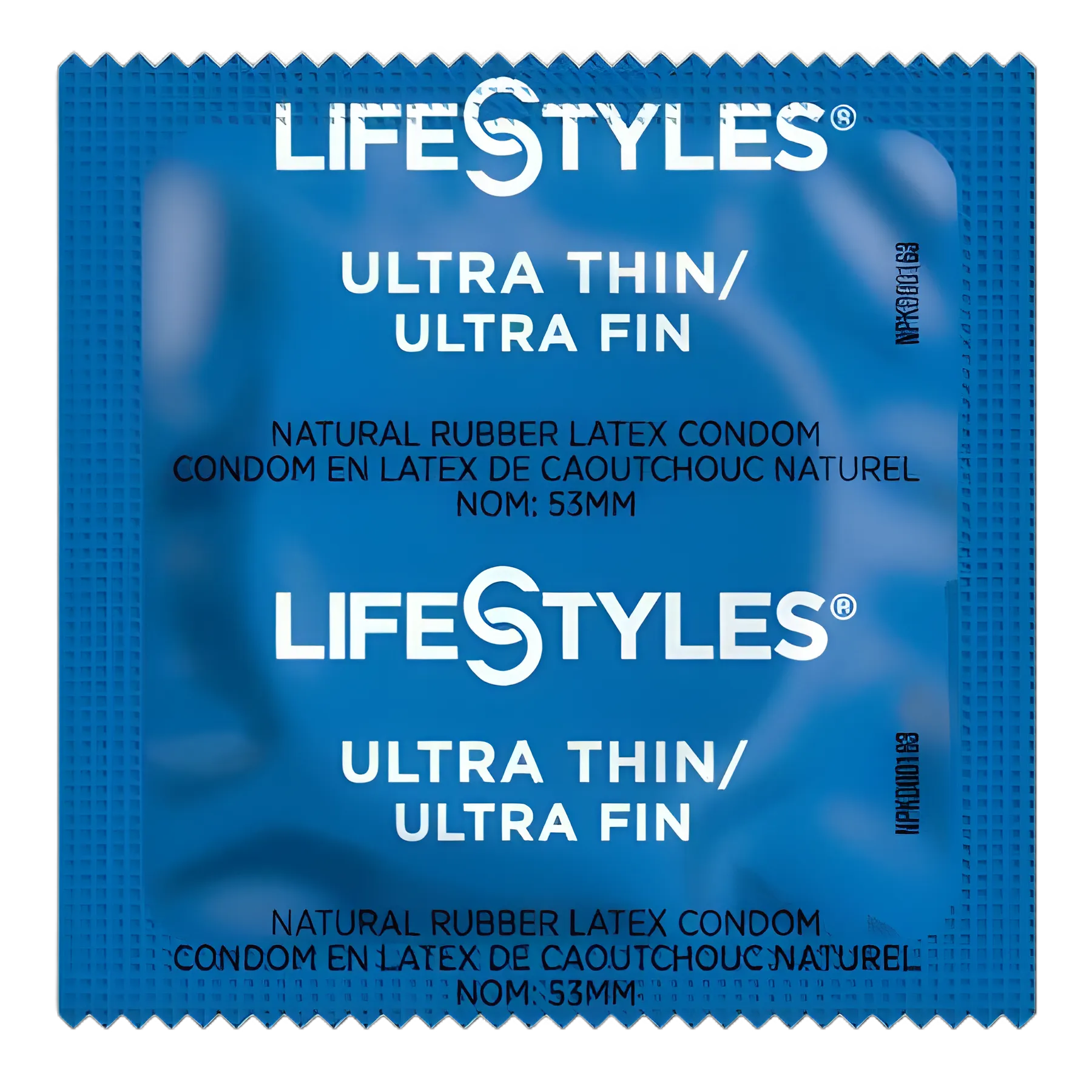 Condom Lifestyles® Ultra Thin Lubricated One Size Fits Most 1,008 per Case
