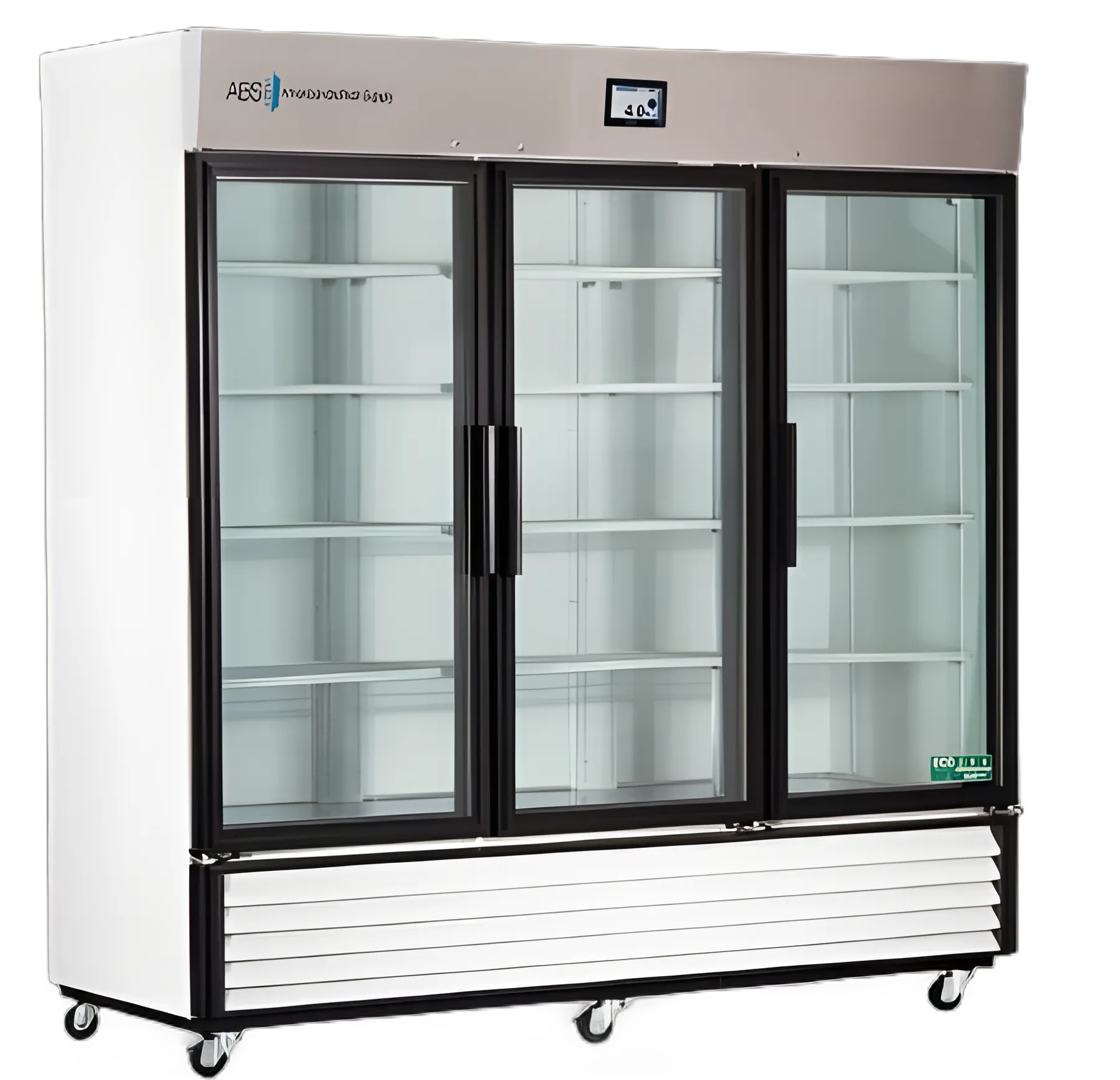 ABS® 72 cu.ft Laboratory Refrigerator with 3 Swing Glass Doors and Cycle Defrost