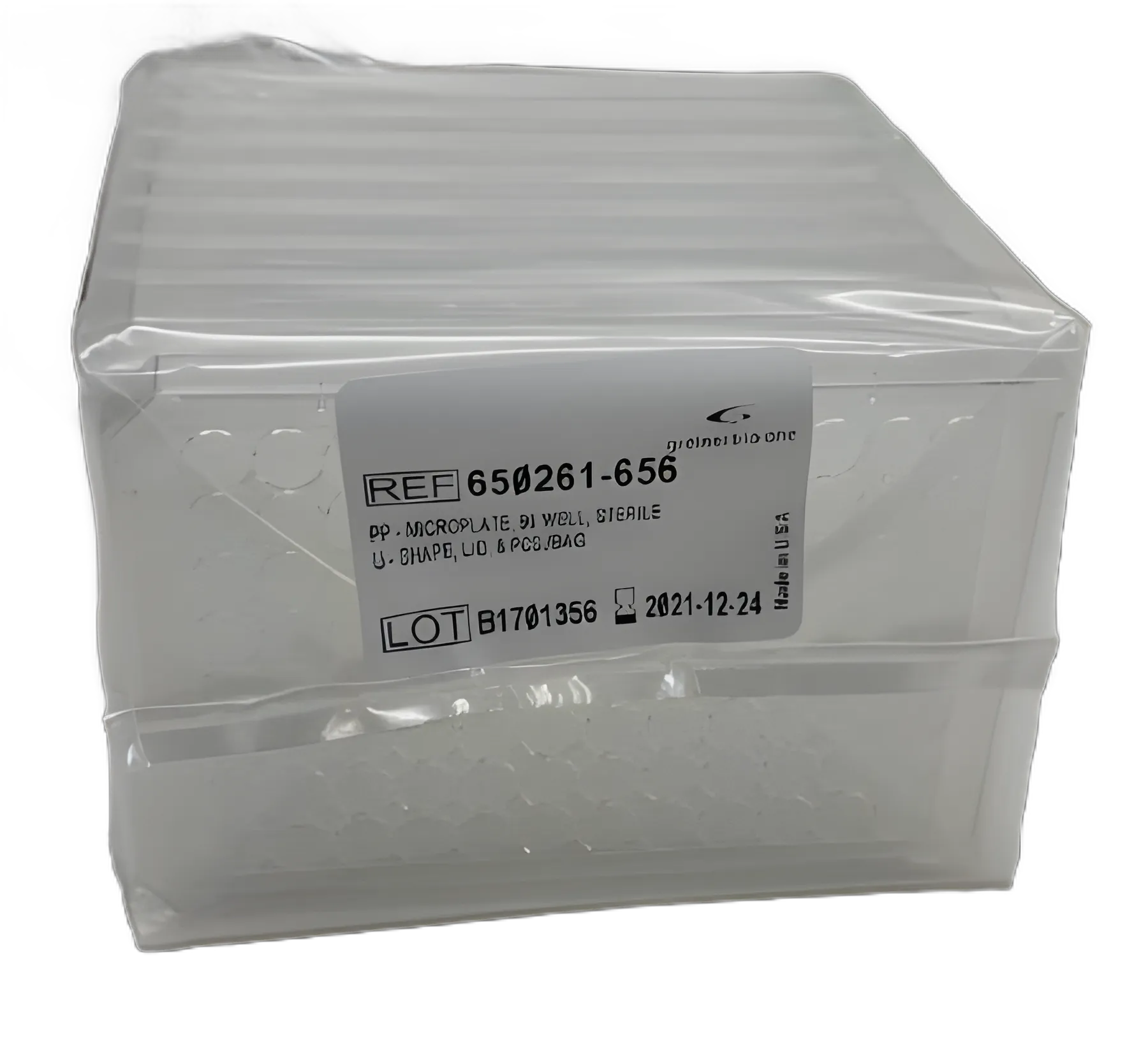 96-Well Microplate Round / U Shaped Bottom 300 µL Well Natural Sterile
