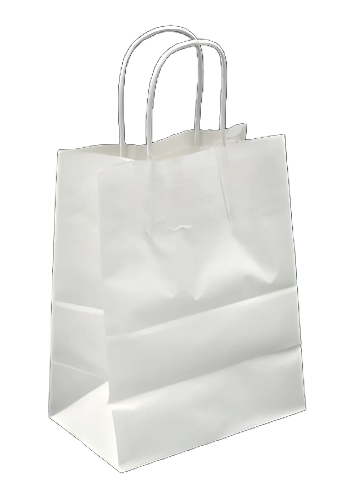 Shopping Bag Duro® Mart White Virgin Paper - 175-8-02W