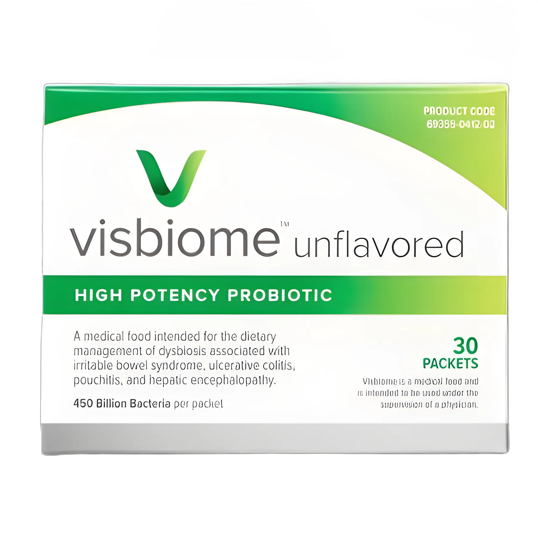 Visbiome High Potency Probiotic Supplement - 450 Billion CFU for IBS, UC, and More - 30 Packets