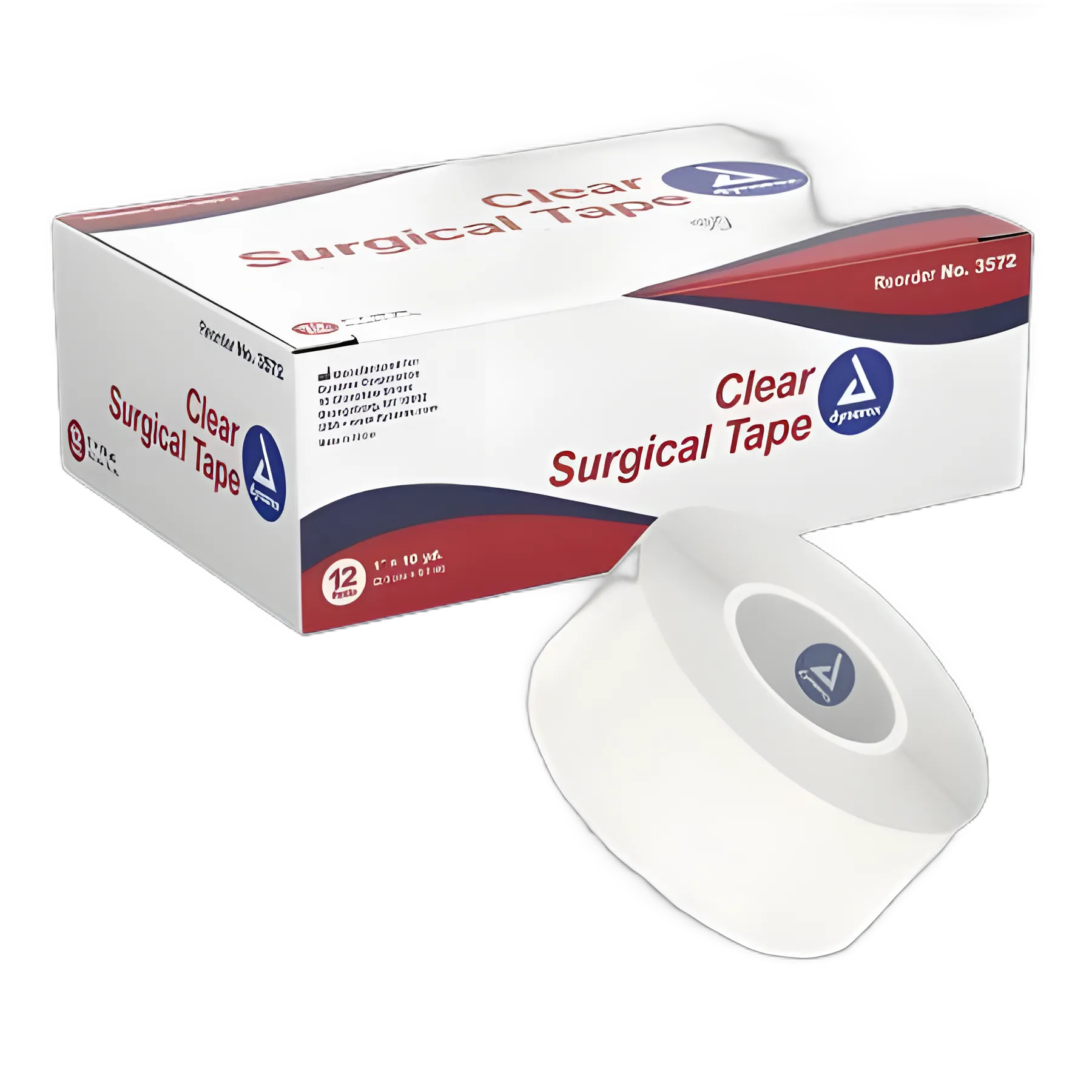 Medical Tape Dynarex® Transparent 1 Inch X 10 Yard Adhesive NonSterile