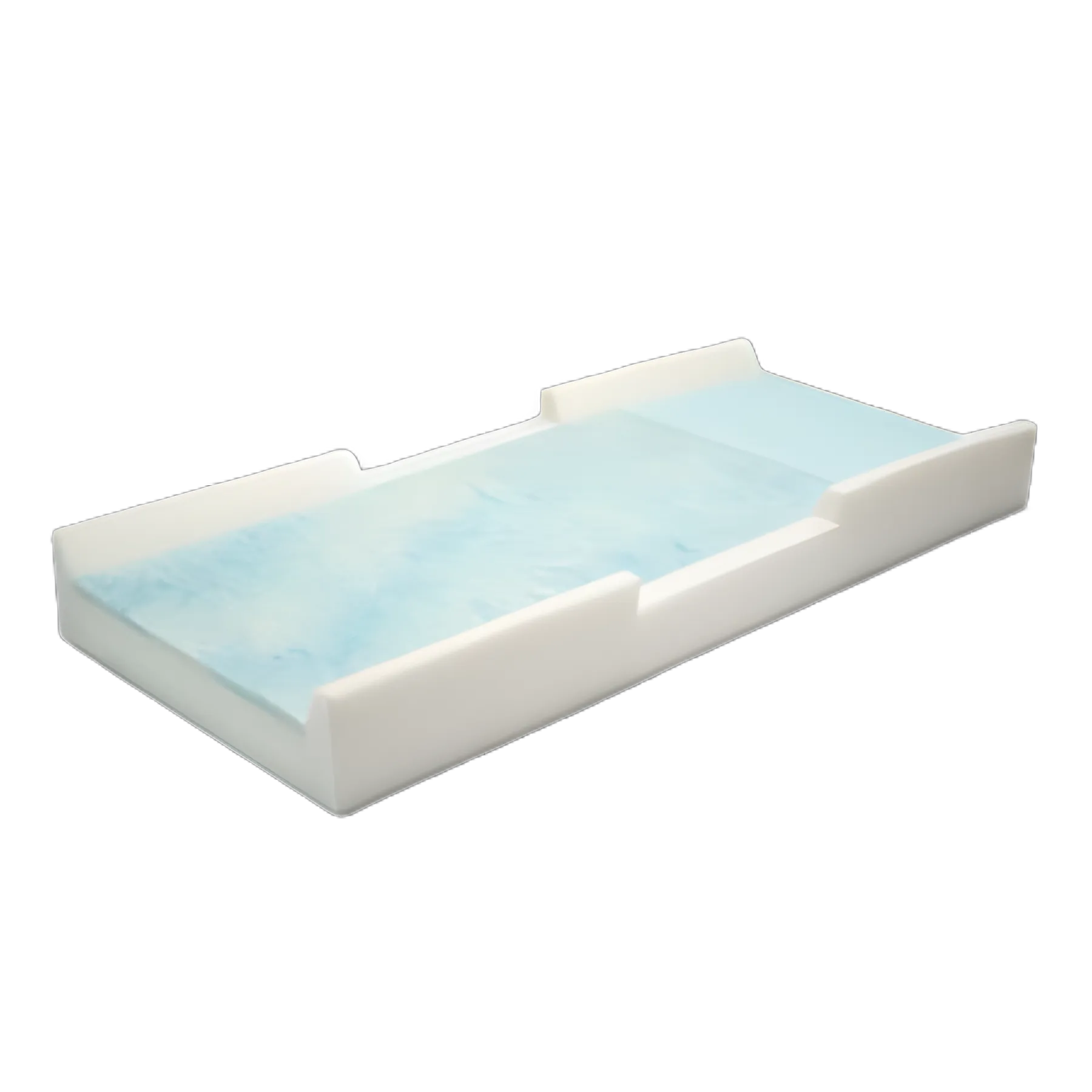 Protekt® 500 Pressure Relief Mattress with 3 Inch Raised Rails, 36 X 80 X 9 Inch - Proactive Medical