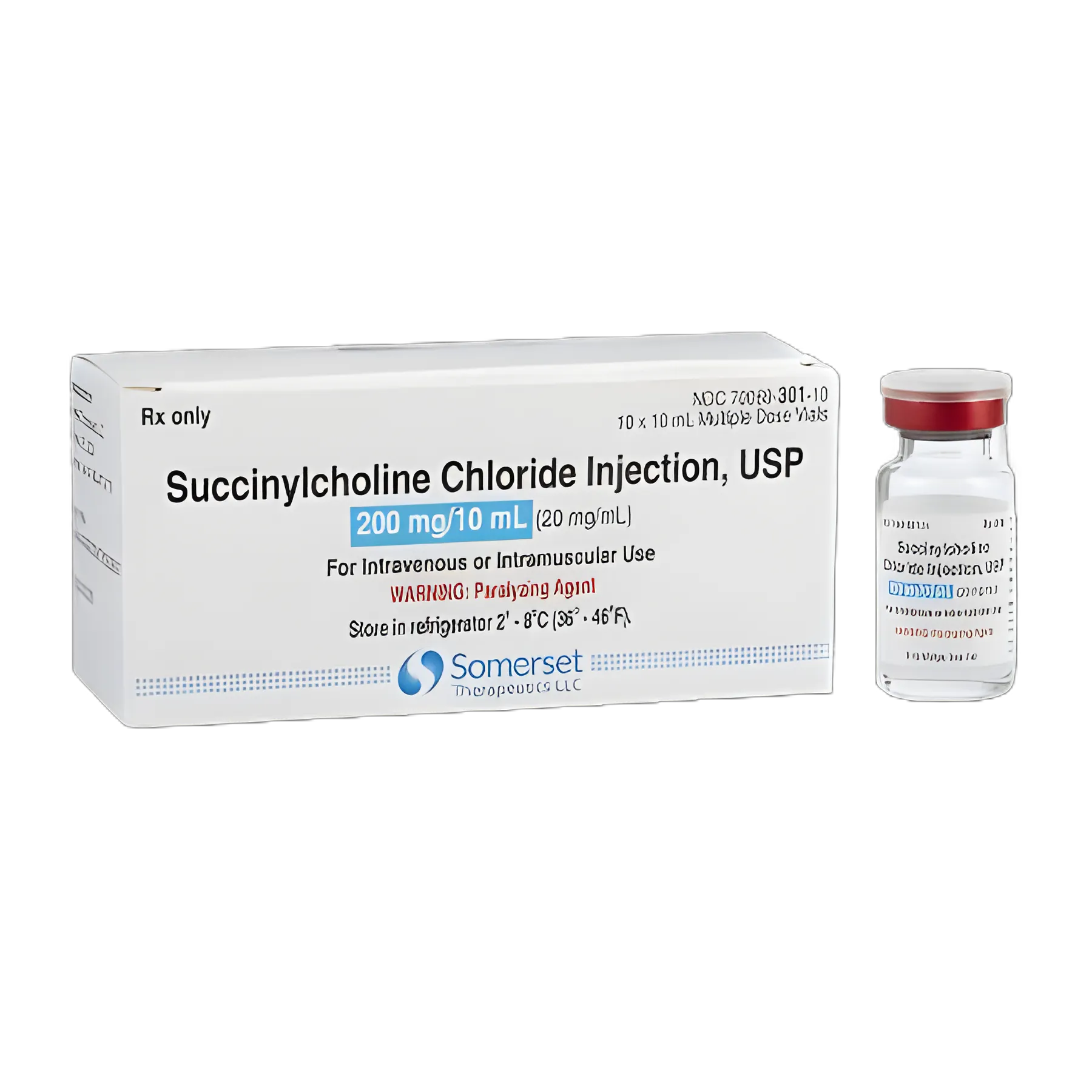 Succinylcholine Chloride 20 mg/mL Injection Vial 10 mL - Somerset Therapeutics