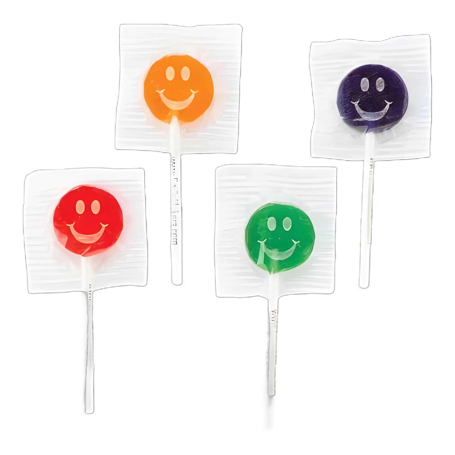 Lollipop Smile Tongue Tattoo Orange, Cherry, Grape, and Watermelon Flavors, 1 Inch Pop, 3 Inch Stick