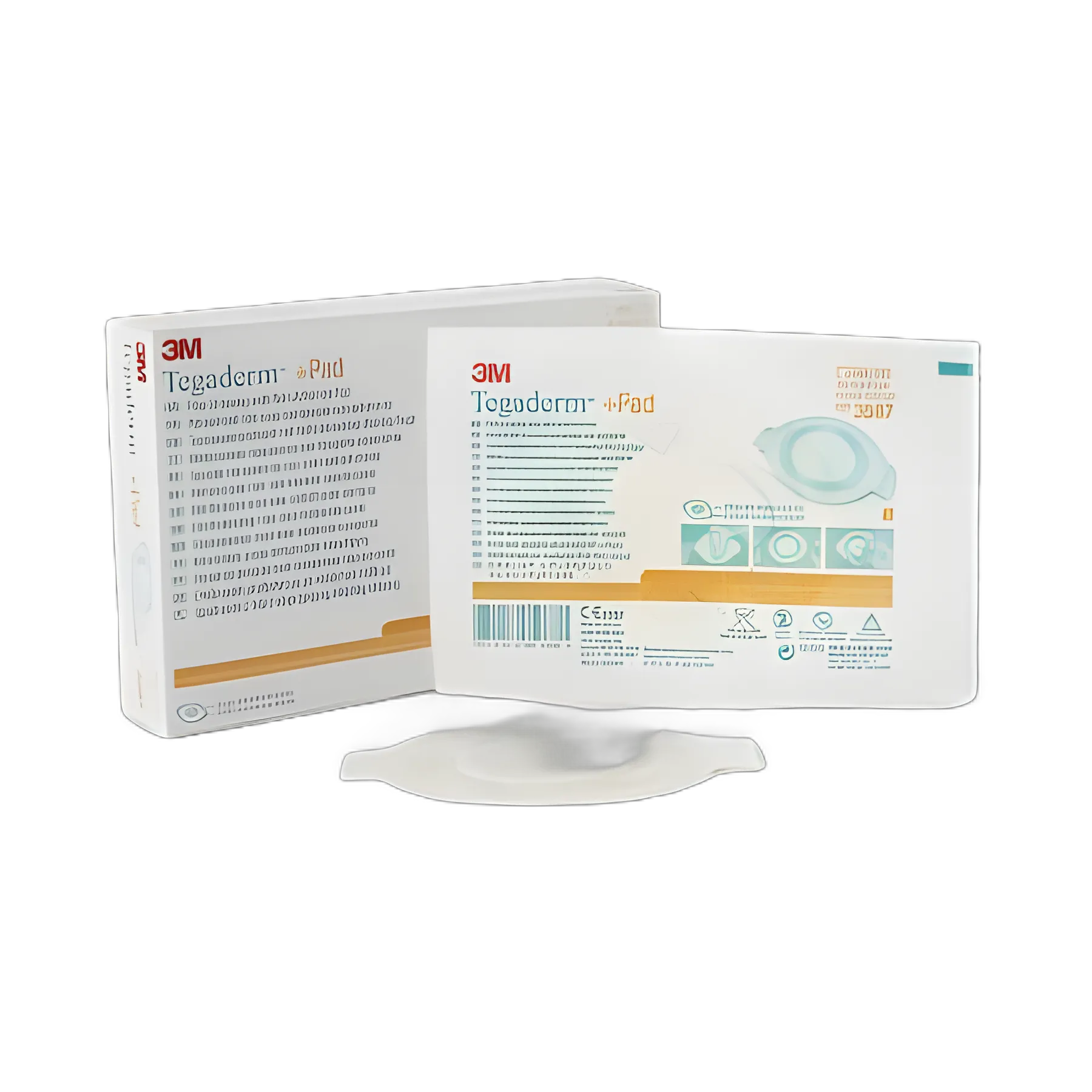 Transparent Film Dressing with Pad 3M™ Tegaderm™ 3-1/2 X 4 Inch Frame Style Delivery Rectangle Sterile