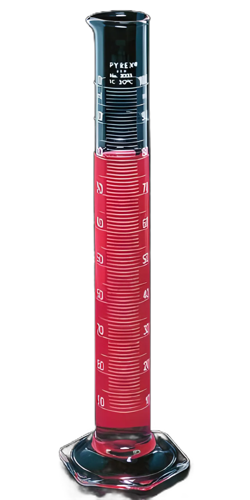 Graduated Cylinder Double-Scale Pyrex Borosilicate Glass 25 mL