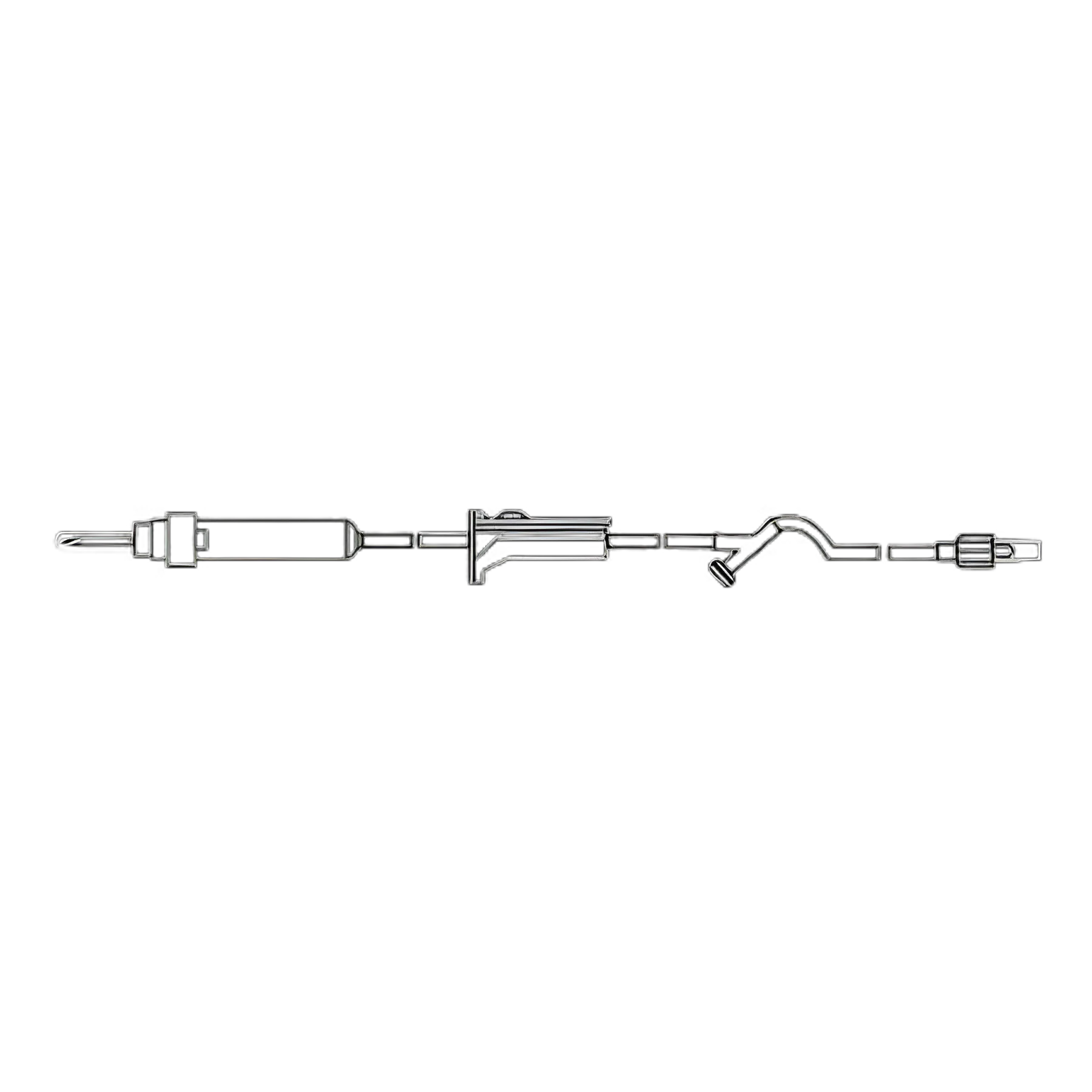 MedSource Gravity Primary IV Administration Set - 1 Port, 10 Drops/mL, 72" Tubing