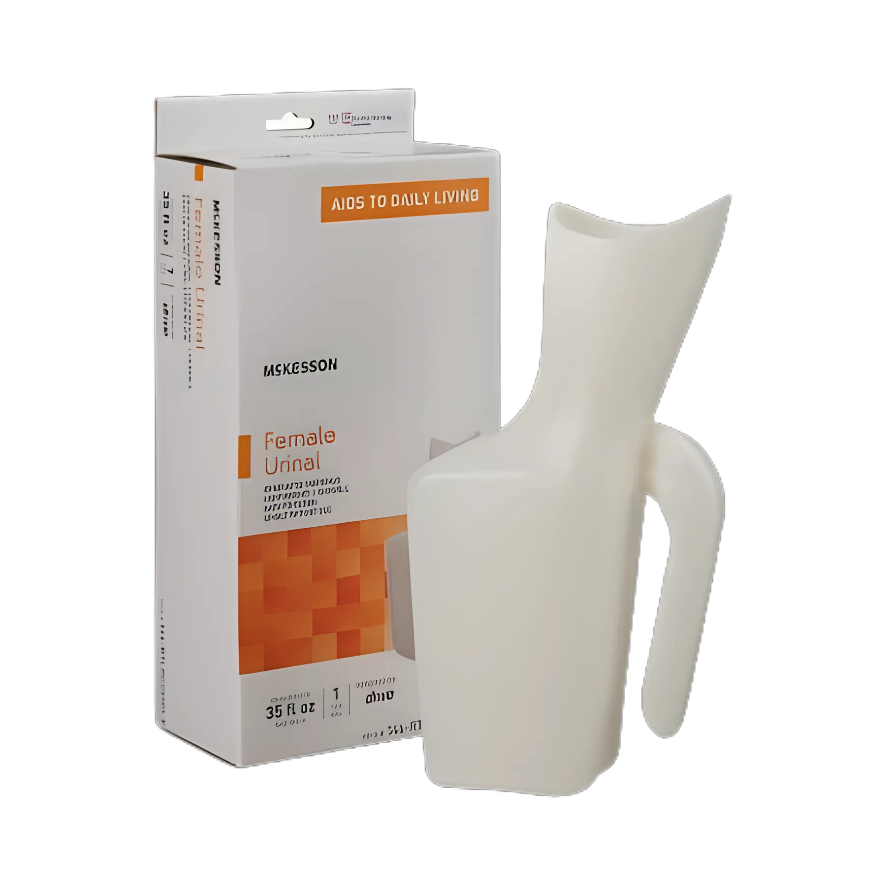 McKesson Female Urinal, 32 oz. - Easy-to-Use & Spill-Proof Design
