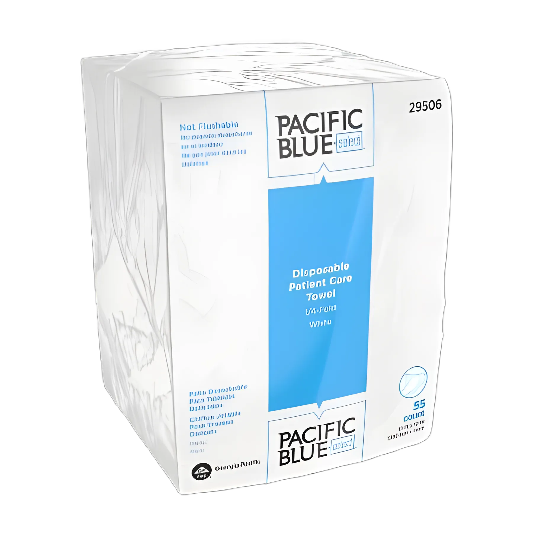 Washcloth Pacific Blue Select™ 10 X 13 Inch White Disposable
