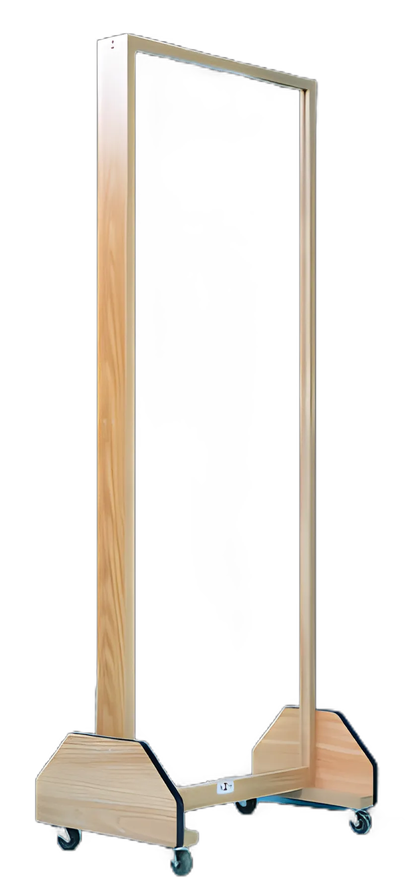 Glass Portable Mirror 27 X 72 Inch Oak