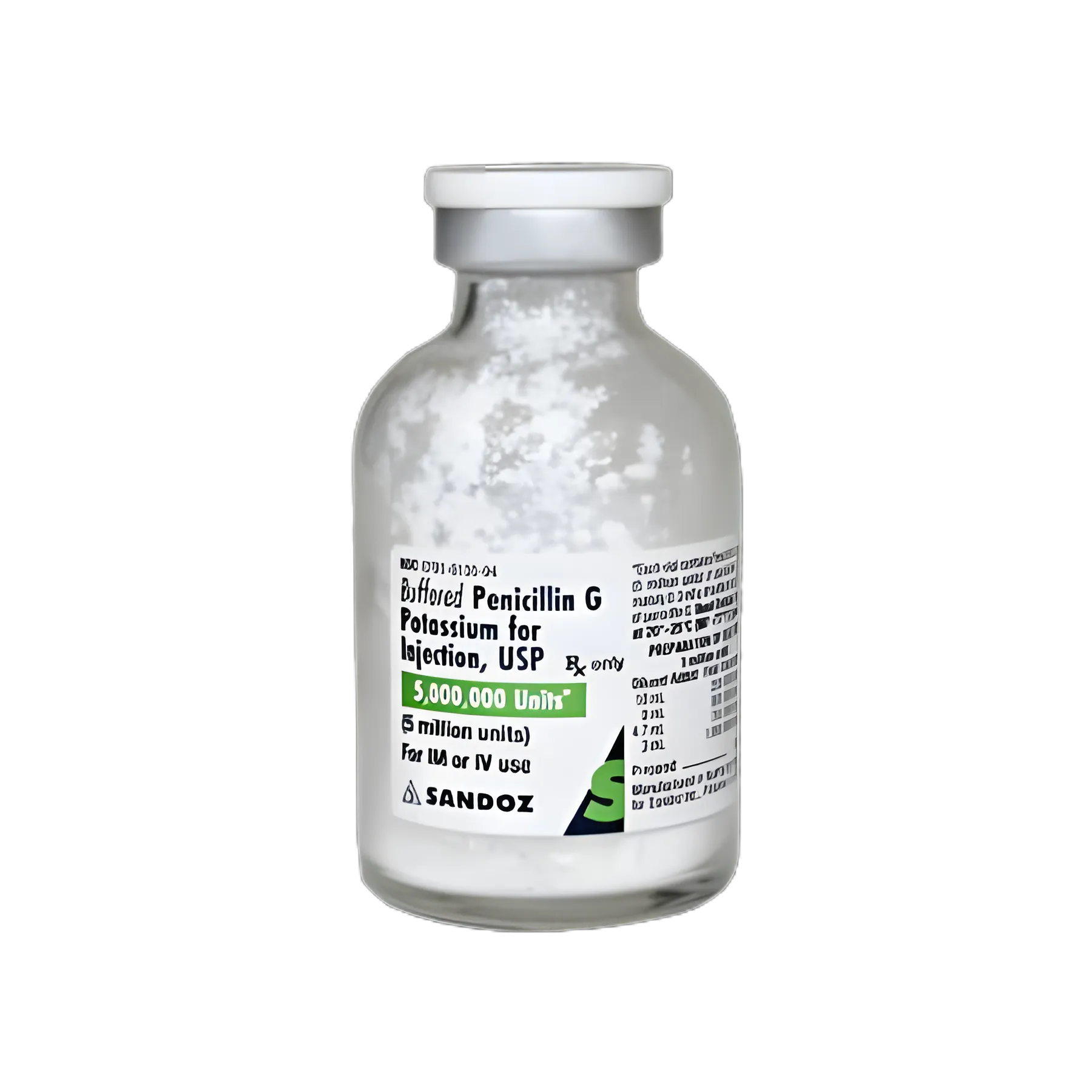 Penicillin G Potassium 5 MMU Injection Vial by Healthfirst - 1012560