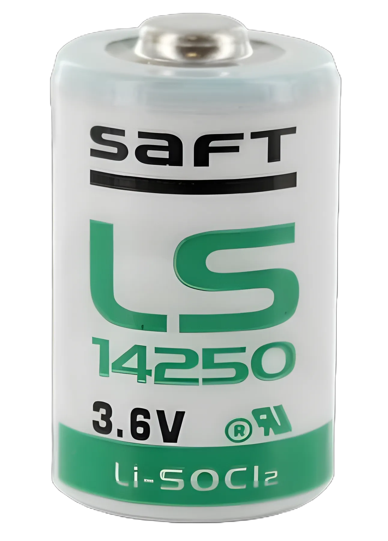 Saft 1/2 AA 3.6V Lithium Battery with Tabs for Medical Equipment