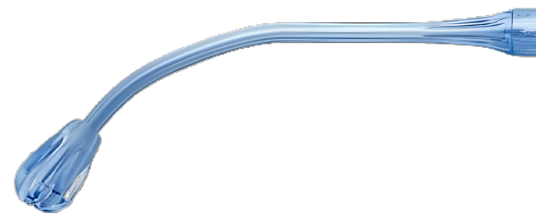Yankauer Suction Handle Medi-Vac® 1/4 Inch ID X 9 Foot L, With Tapered Bulbous Tip, Nonconductive Tubing, Removable Male / Male Connector, Without Control Vent, Sterile