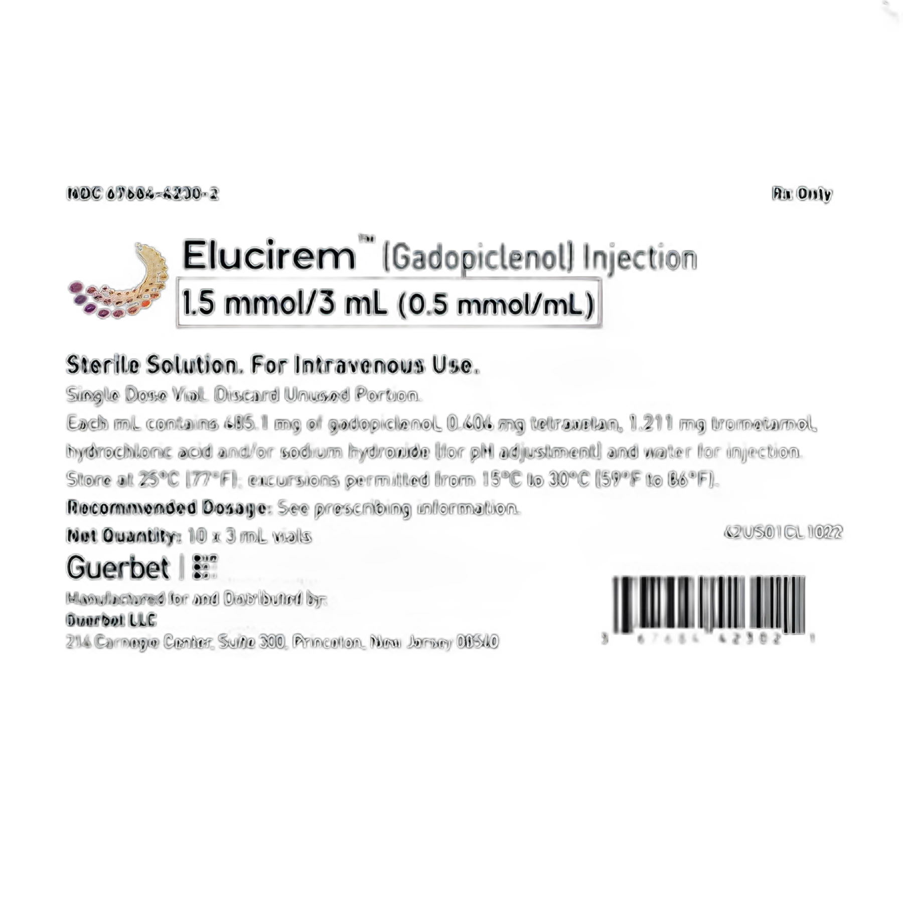 Elucirem™ Gadopiclenol 0.5 mmol / mL Injection Single-Dose Vial 3 mL