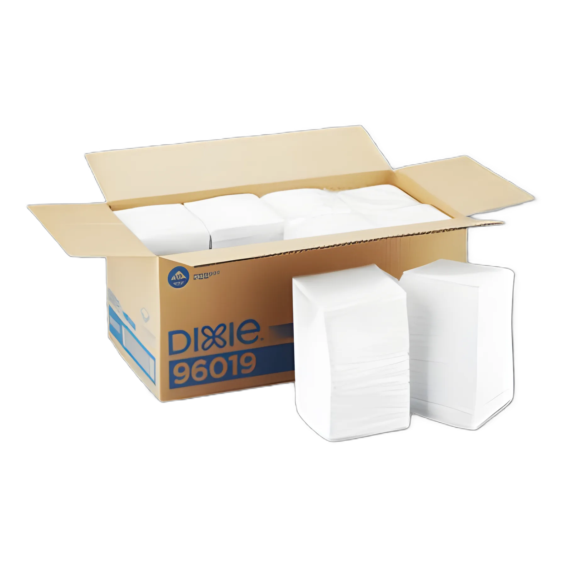 Beverage Napkins, Single-Ply, 9 1/2 x 9 1/2, White, 4000/Carton