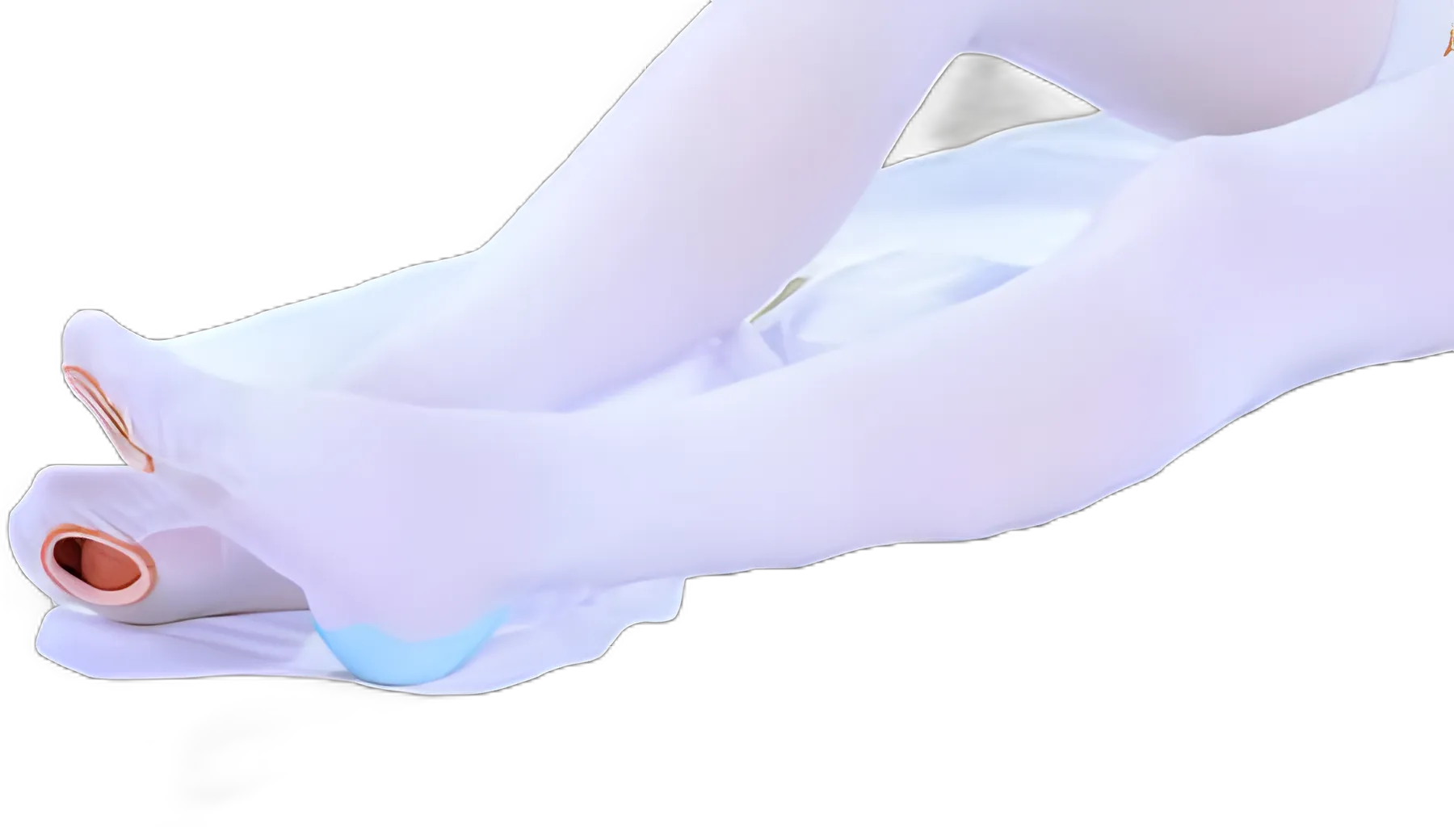 Anti-embolism Stocking CAP® Knee High 2X-Large / Short White Inspection Toe