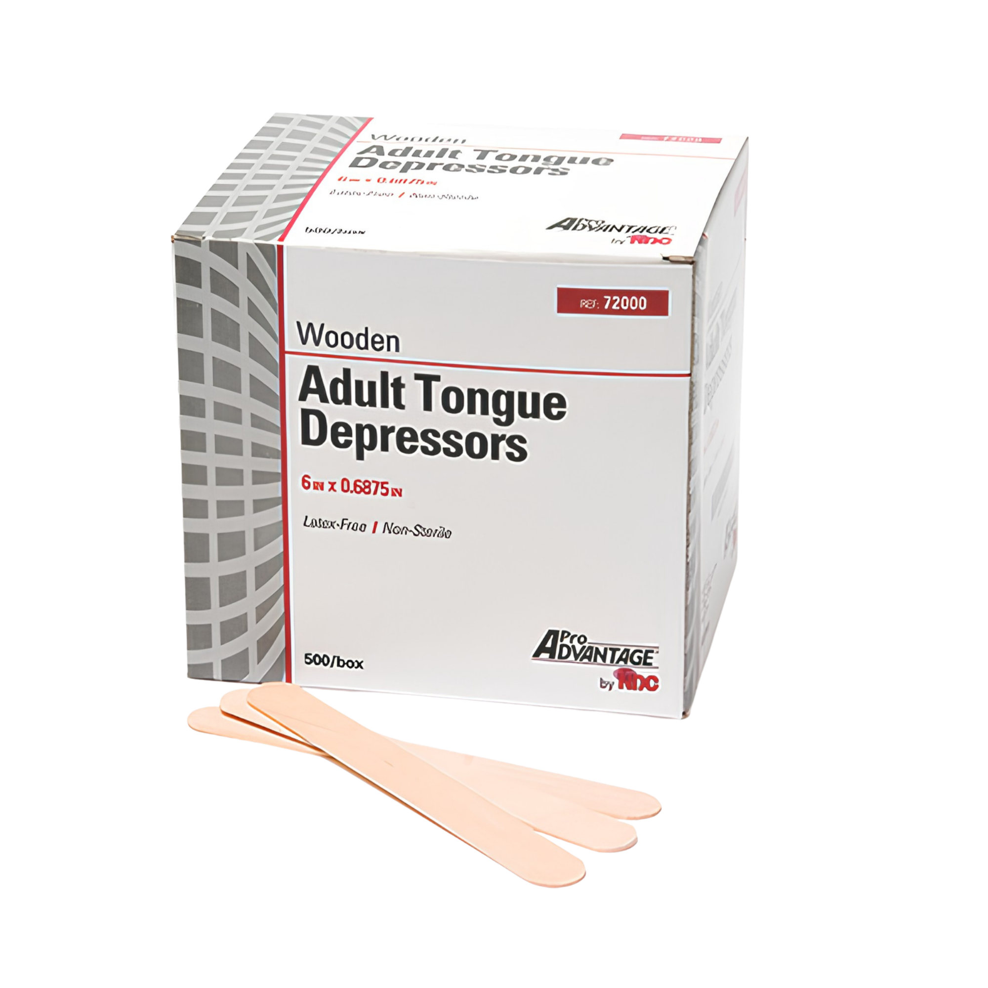 Tongue Depressor, Adult 6" x 11/16", Sterile, 1/pk, 100 pk/bx,
