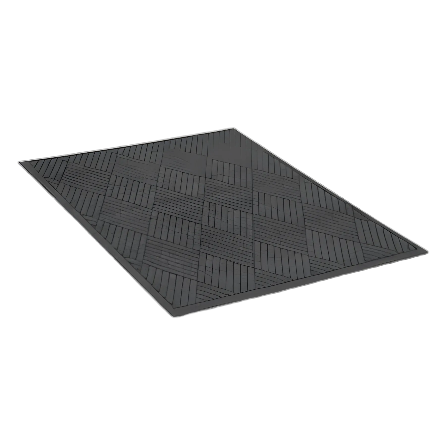 EcoGuard Diamond Floor Mat for Medical Facilities, 48x96, Charcoal