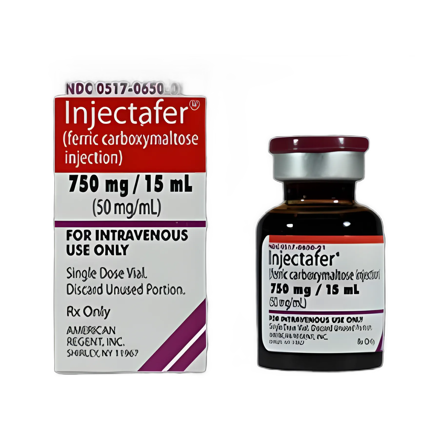 Injectafer® Iron Preparation Ferric Carboxymaltose 50 mg / mL Injection Single-Dose Vial 15 mL