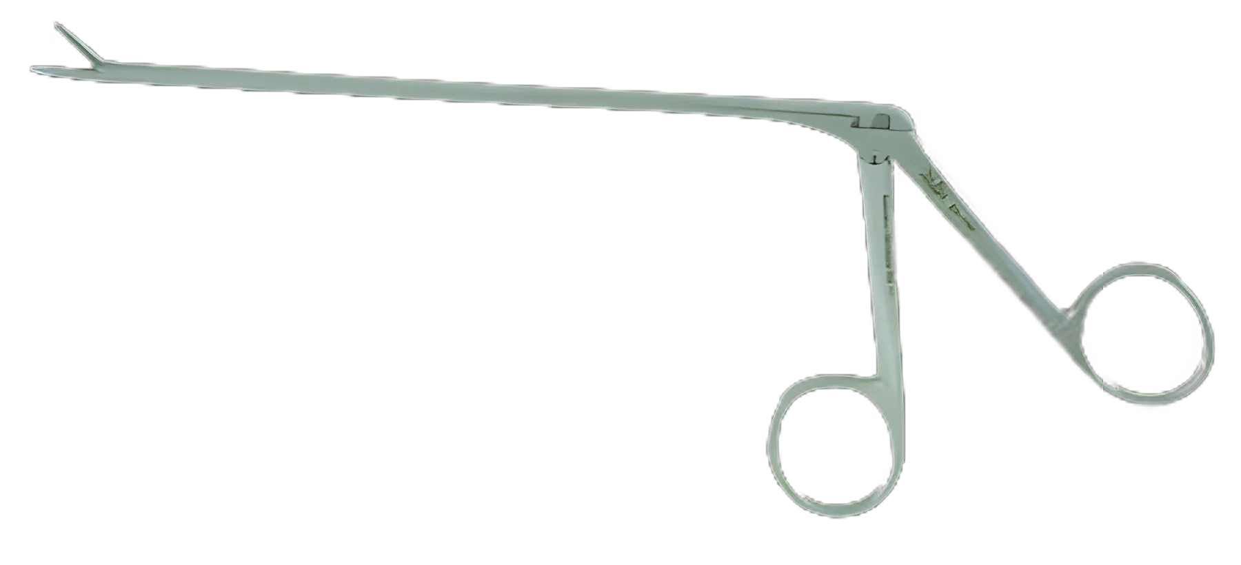 Grasping Forceps Miltex® Noyes 5-1/2 Inch Length OR Grade German Stainless Steel NonSterile NonLocking Finger Ring Handle Angled Serrated Tip