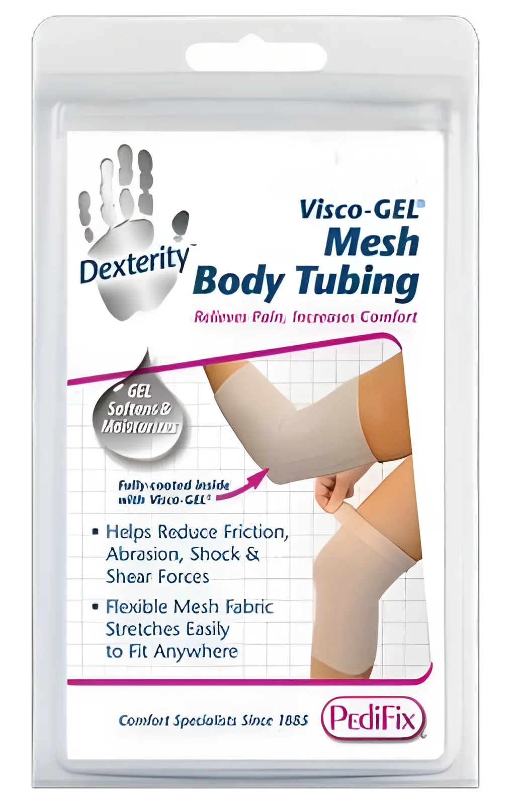 PediFix Visco-GEL Arm/Leg Sleeve for Skin Protection & Compression - One Size