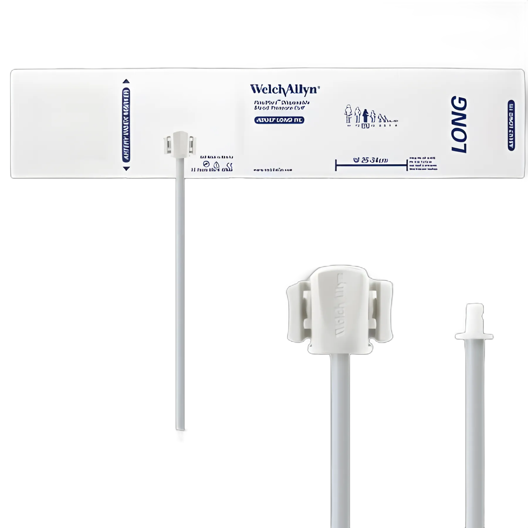 FlexiPort Single Patient Use Blood Pressure Cuff 25 to 34 cm Adult Long - SOFT-11L-1HP