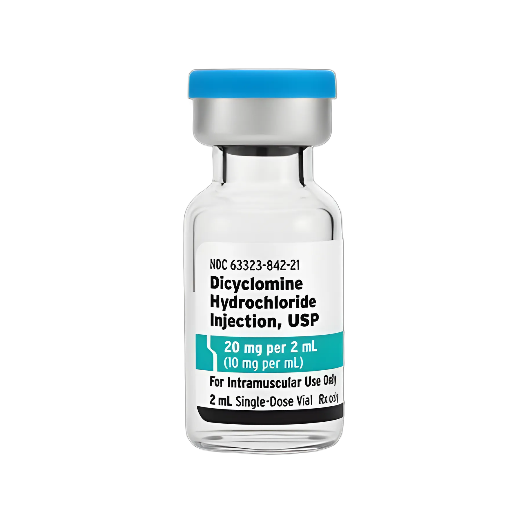Dicyclomine HCl 10 mg / mL Injection Single-Dose Vial 2 mL - 1016310