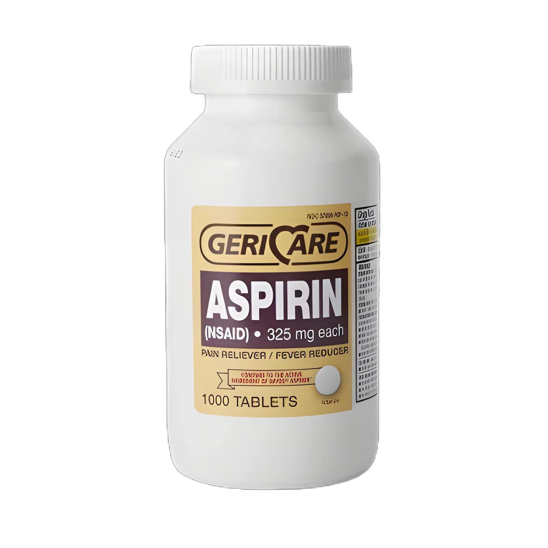 Pain Relief Quali-Tabs 325 mg Strength Aspirin Tablet 1,000 per Bottle