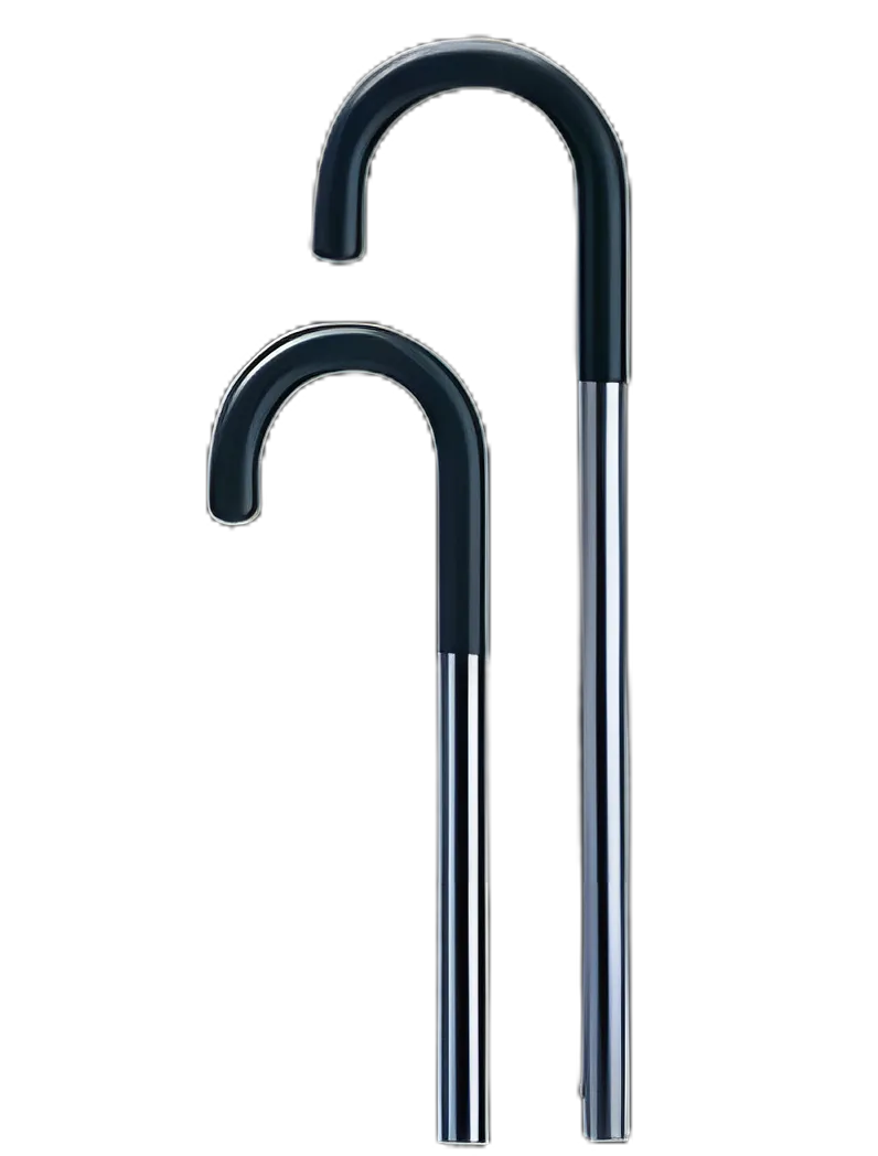 Carex® Aluminum Round Handle Cane, Adjustable 29-38 Inch Height - Silver