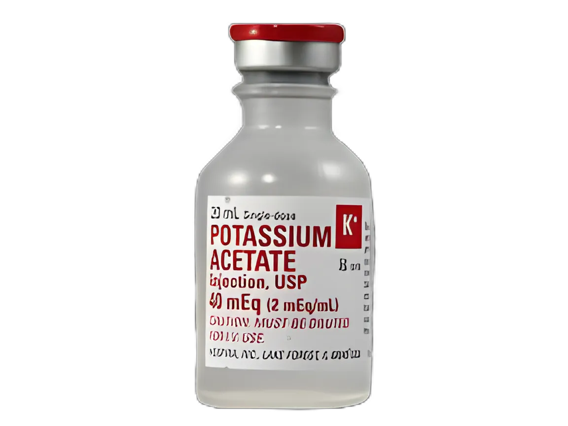 Replacement Preparation Potassium Acetate, Preservative Free 2 mEq / mL Injection Single-Dose Vial 20 mL