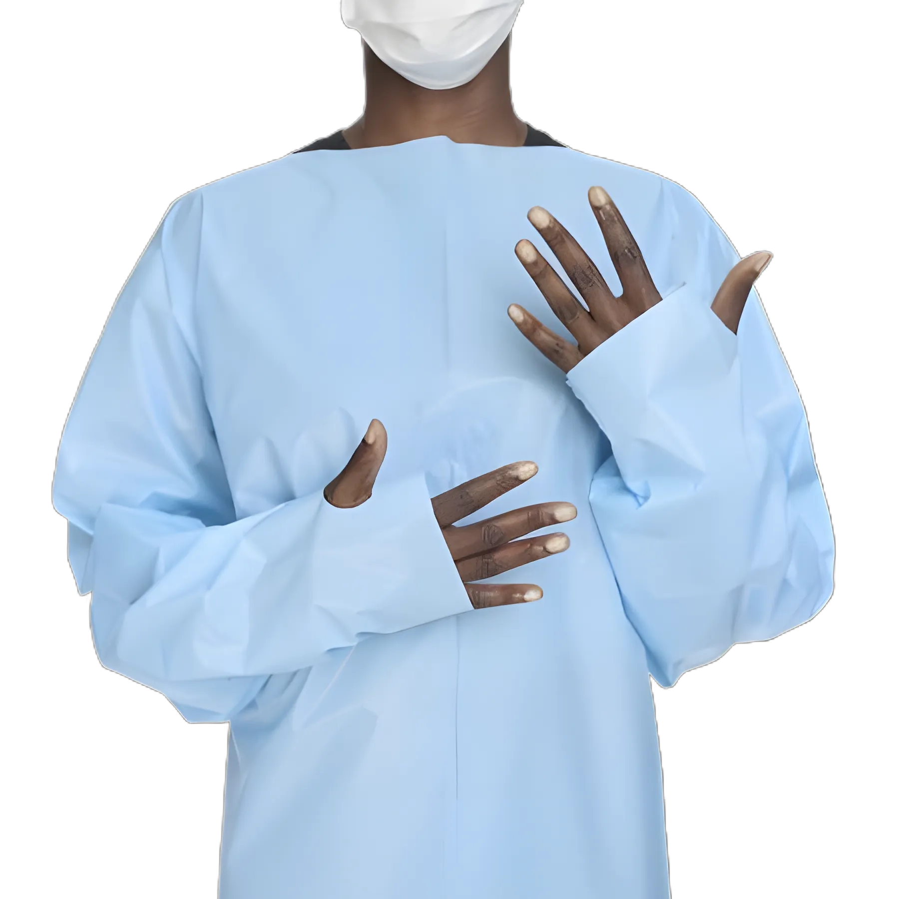 McKesson AAMI Level 2 Disposable Protective Procedure Gown, One Size, Blue, NonSterile