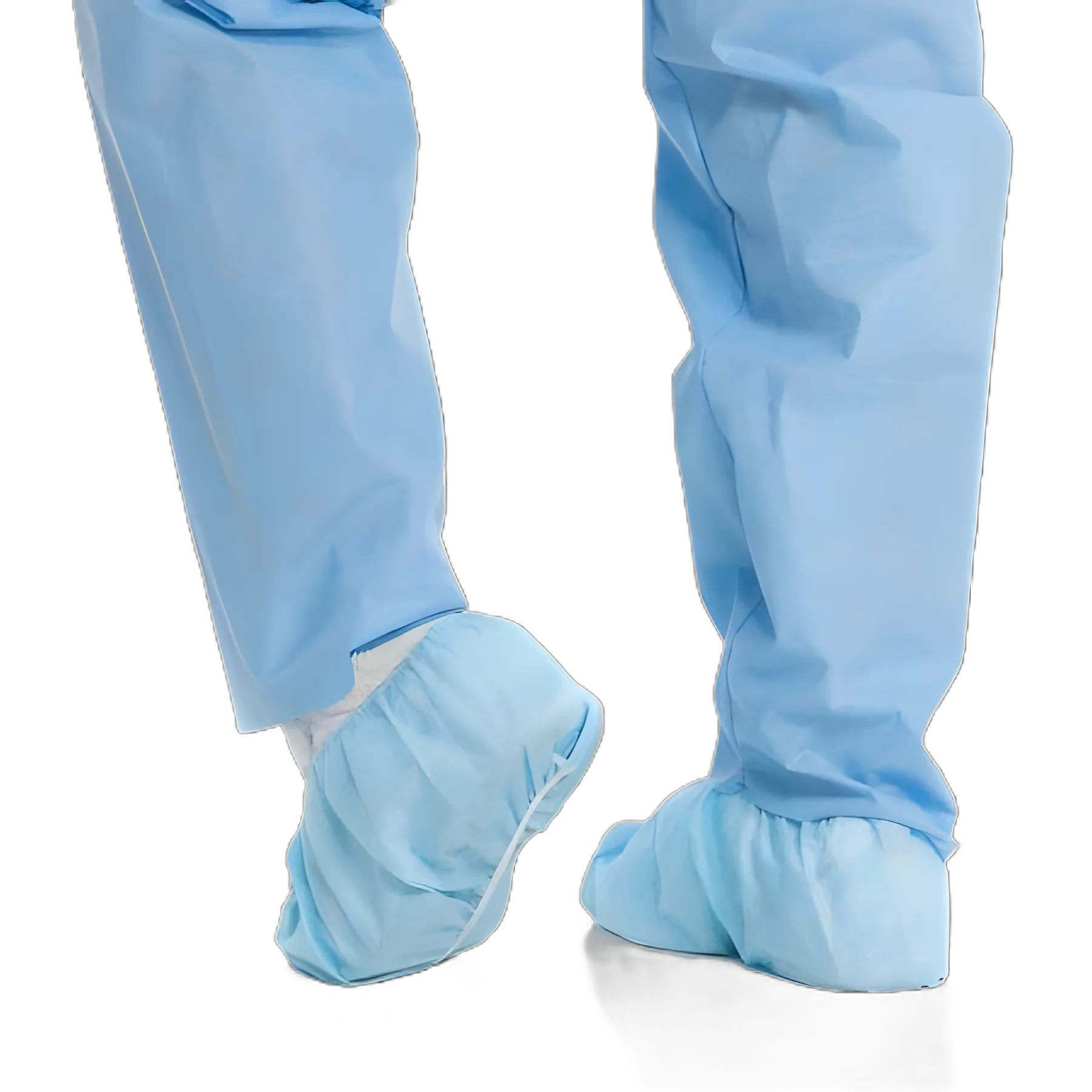 Shoe Cover Halyard One Size Fits Most Shoe High Without Tread Blue NonSterile