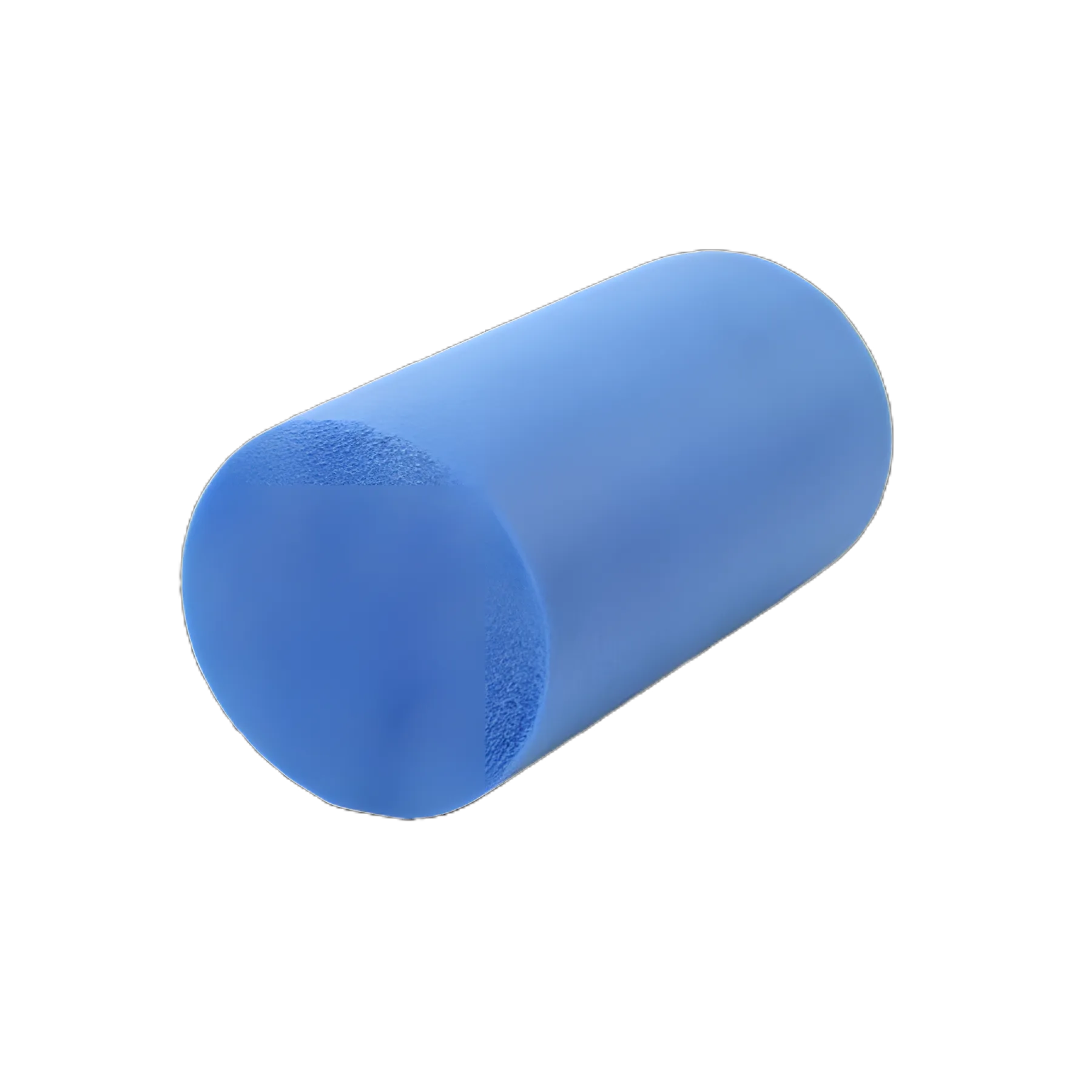 CanDo® 6x12 Inch Blue Polyethylene Foam Roller for Therapy and Muscle Relief
