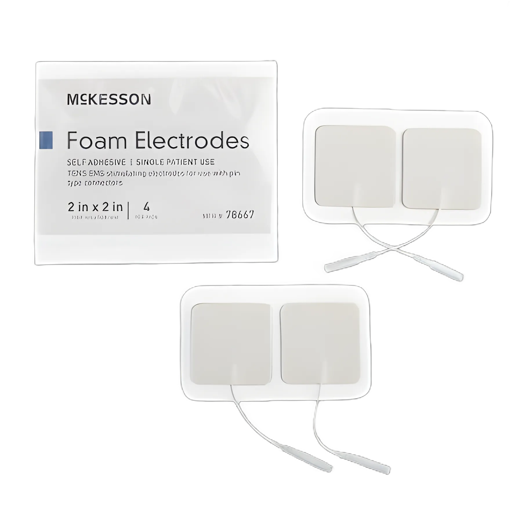 McKesson Electrotherapy Electrode Pads for TENS and EMS Units, Model 78667