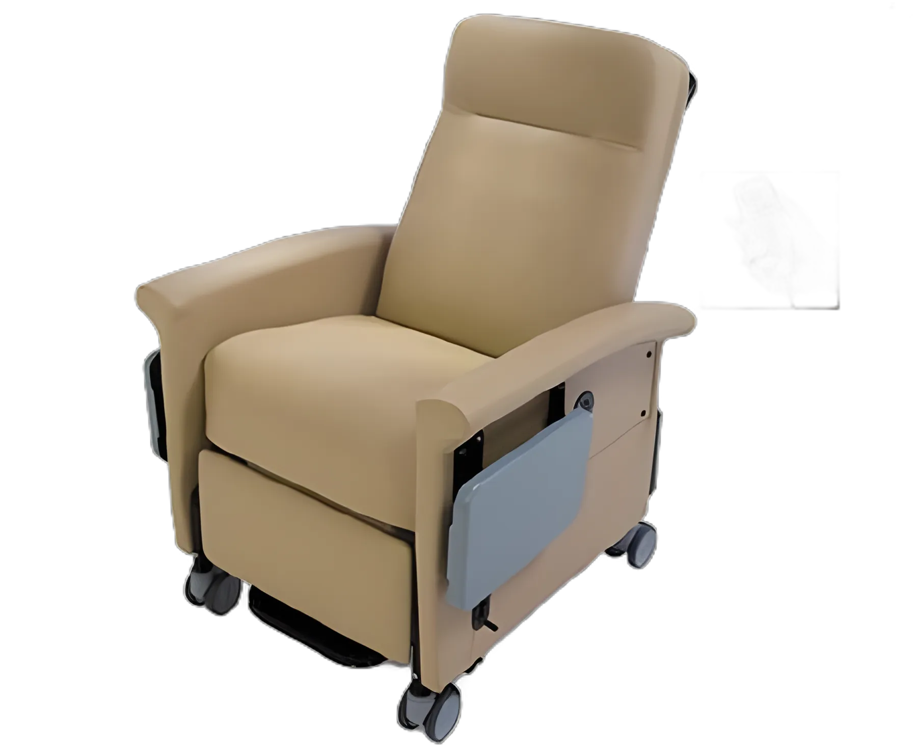 Ascent 65 Series Grille Breeze Vinyl Medical Transport Power Recliner with Trendelenburg