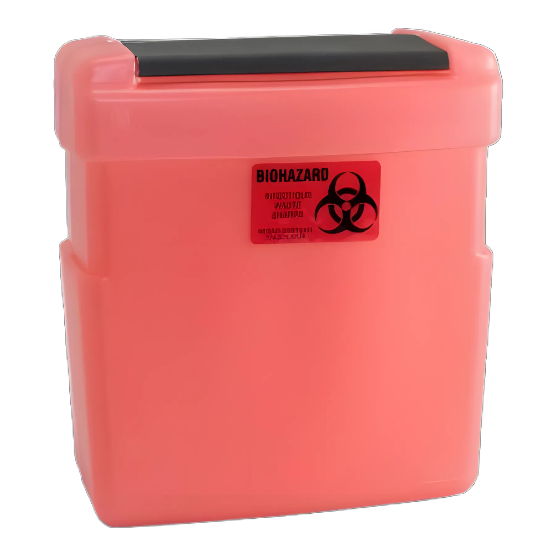 Replacement Radioactive Sharps Container Pinestar® Red Base 8-1/2 L X 4 W X 9 H Inch