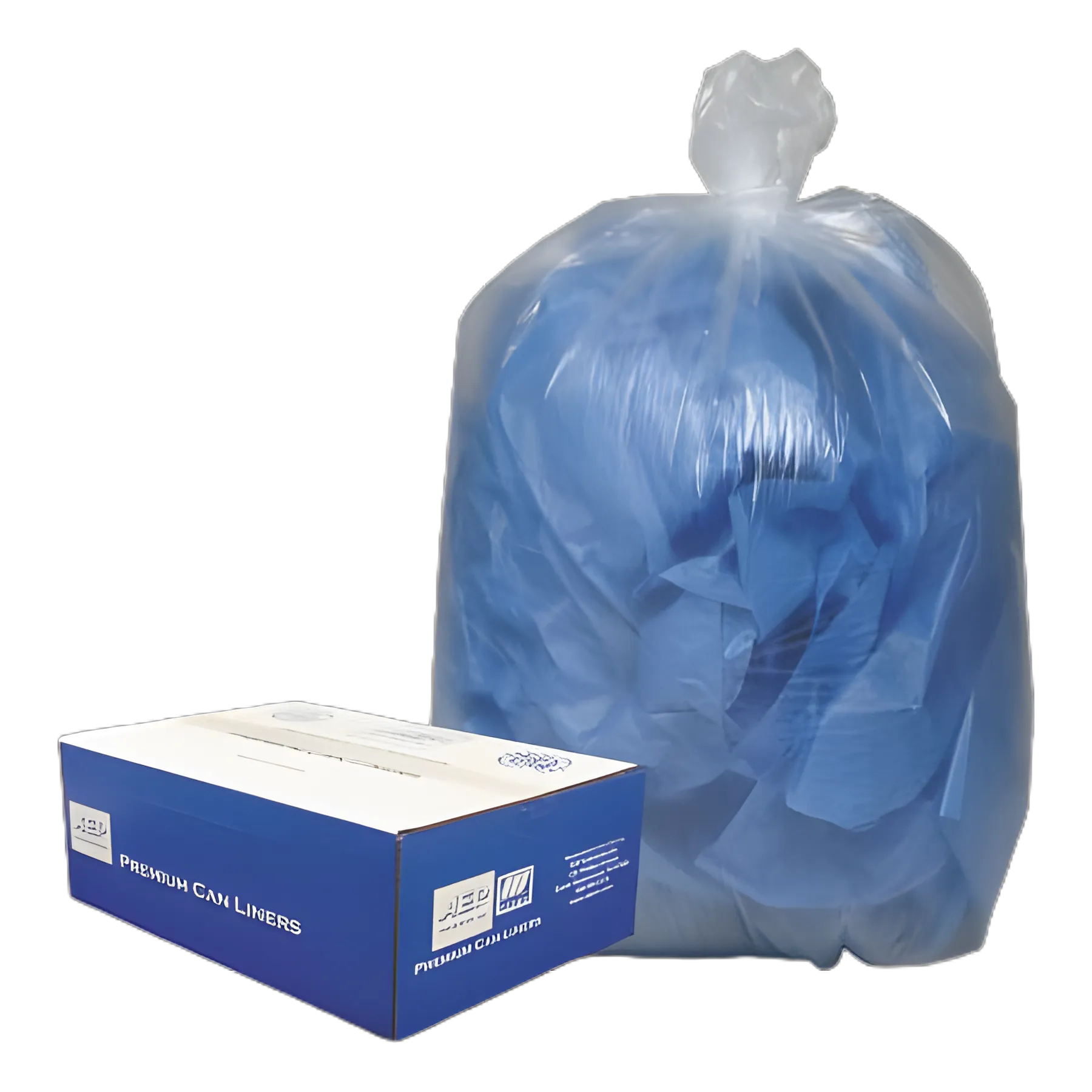 Classic Clear 60 Gallon Medical Trash Bags - LLDPE/LD, Star Seal, Coreless Roll