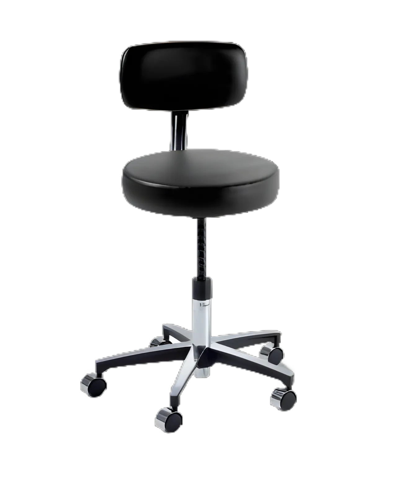 Ritter® 275 Classic Series Manual Screw Adjust Stool with Backrest and Pneumatic Seat Height Adjustment