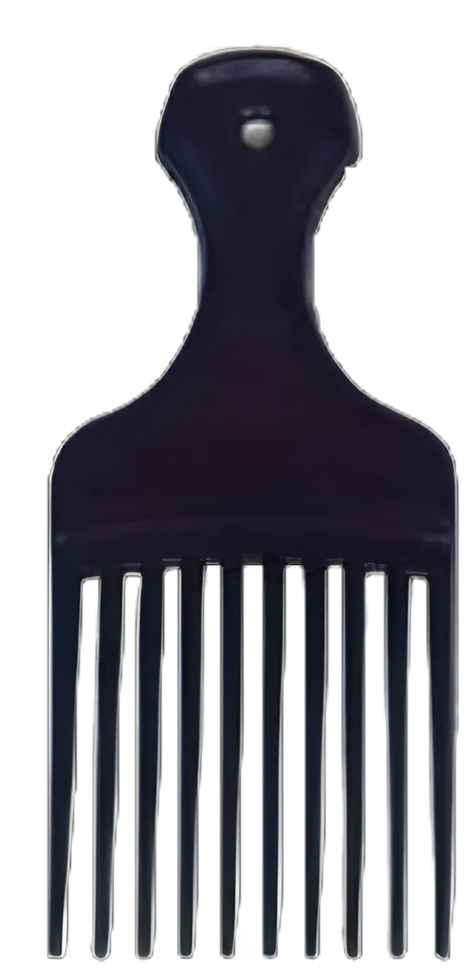 Hair Pick Dawn Mist® 2-1/4 Inch Black Plastic