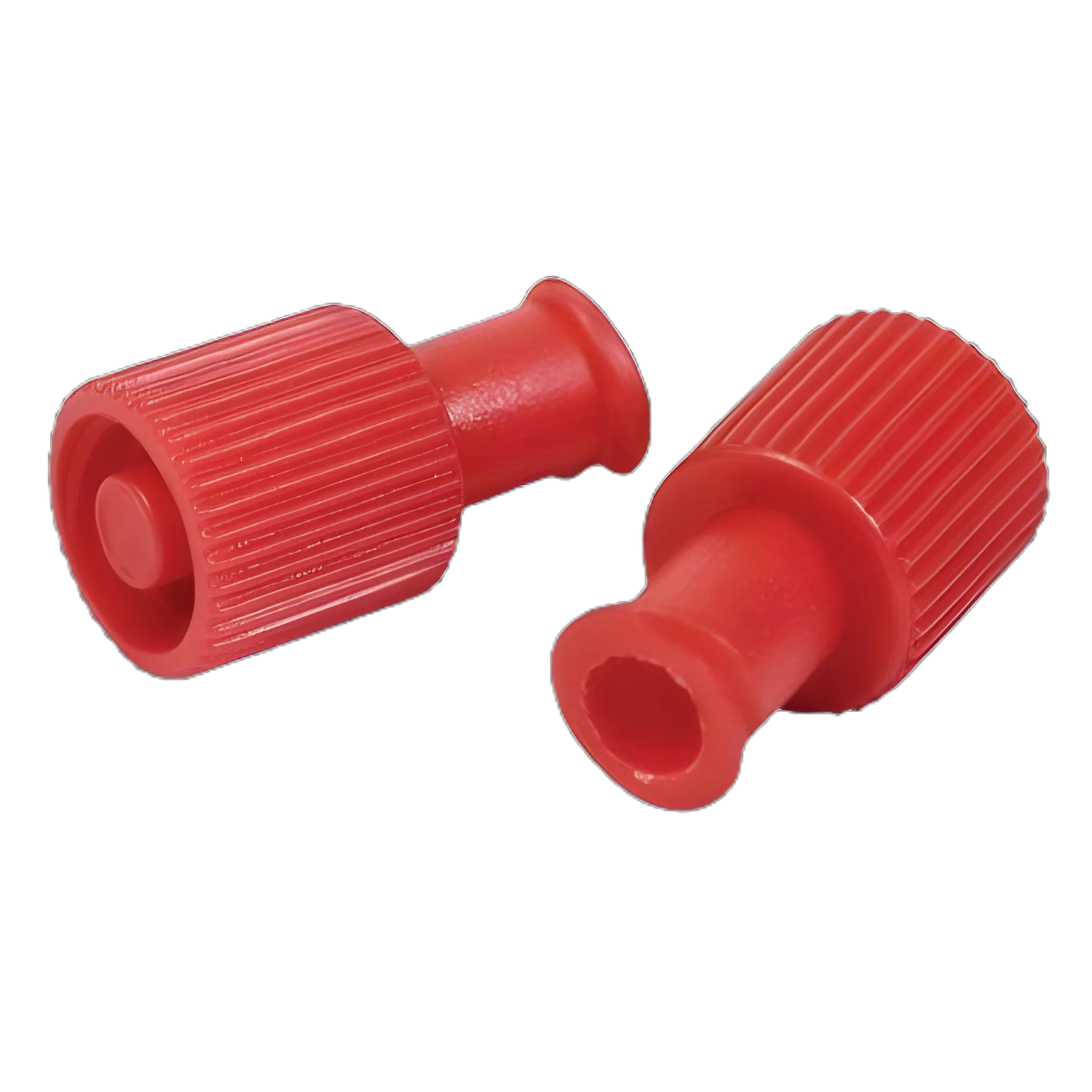Dual Function Syringe Cap McKesson Red, Sterile