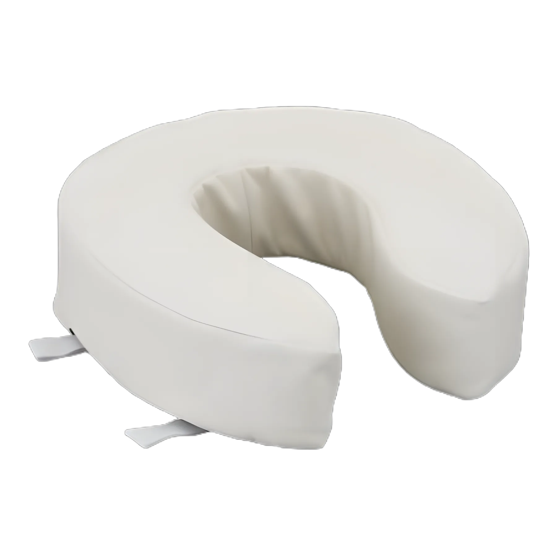 Nova Padded Toilet Seat Riser - 4 Inch Height, White, 300 lbs. Capacity