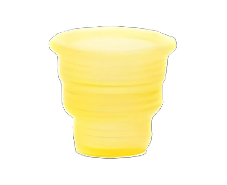 Hexa-Flex™ NonSterile Snap Cap for Blood Collection Tubes, Polyethylene, Yellow, Fits 10-18mm Tubes