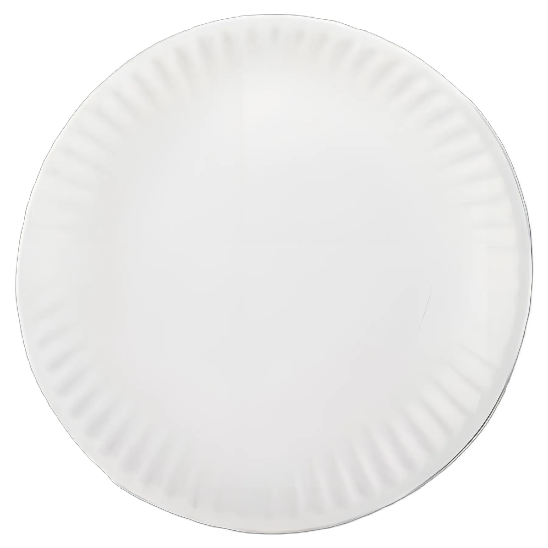 White Paper Plates, 9" dia, 100/Pack, 10 Packs/Carton