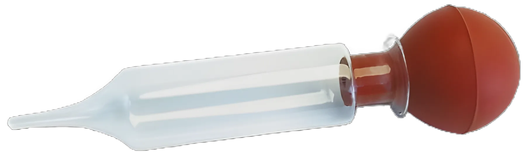 Irrigation Bulb Syringe Grafco® Rubber / Flint Glass Individually Boxed NonSterile Reusable 1/2 oz.